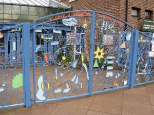 School gate in Lupton Street